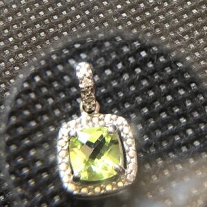 Sterling Silver Peridot Pendant